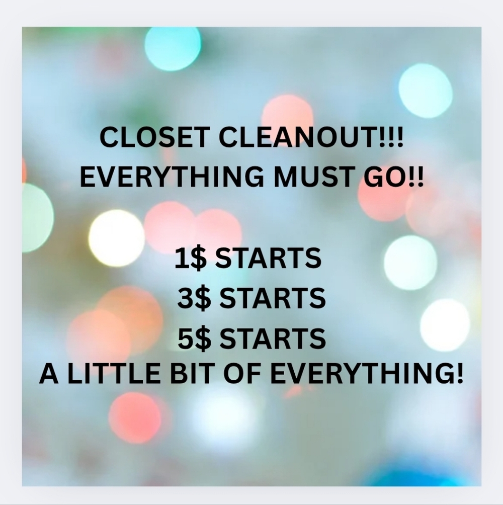 Closet clean out